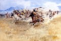 the battle between the blackfeet and the piegans 1897 Charles Marion Russell